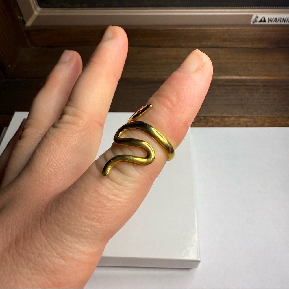 Gold Snake Ring - Picture 2 of 4